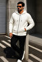 Men's Trend Winter White Oversized Sweatshirt - 4