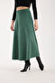 Women's Hijab Suede Flared Maxi Skirt - 6