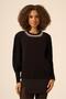 Women's Stone Detailed Sweater Black 25050 - 3