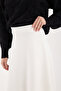 Women's Hijab Suede Flared Maxi Skirt - 7