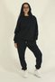 Women's Winter Relaxed Fit Crew Neck Jogger Sweatsuit Set