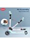 Go Rider Kick Scooter for kids LED Light 3 Wheel Foldable Scooter With Rear Break for Boy & Girl 5+ - 8