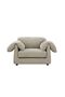 Khiara 1 Seater Fabric Sofa - Grey, Engineered Wood, 133x97x80cm, 2 Years Warranty, Stylish Comfort - 2
