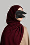 Combed Cotton Shawl - Claret Red - 3