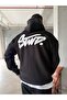 -Men's Hoodie Printed Stw1 Sweat Quality 3 Thread Fabric Modern Oversized Cut