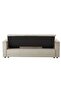 Niana Fabric Sofa Bed - Beige, Solid Wood, 206x84x83cm, 2-Year Warranty, Stylish & Comfortable - 7