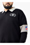 Men Regular Fit Las Vegas Raiders Print Polo Sweatshirt - 4