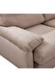 Fred 2 Seater Fabric Sofa - Light Brown, Engineered Wood, 186x104.5x91cm, 2 Years Warranty - 5