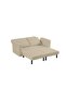 Jocson 2-Seater Fabric Sofa Bed - Beige, Stylish & Durable Solid Wood, 157x88x76cm, 2 Yrs Warranty - 3