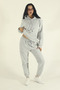 Women's Winter Cotton Tracksuit Set Kangaroo Pocket Sweatshirt Jogger-Regular Elasticated Leg - 2
