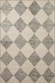Gray Cream Baklava Geometric Woven Base Washable Carpet Miravip9095