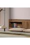 Supreme 200x200 Super King Bed in Light Walnut - Engineered Wood, 2-Year Warranty, Malaysia - 2