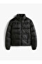 Women's Black Puffer Jacket - 5