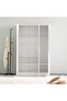 Supreme 3-Door Wardrobe with Mirror - White, Engineered Wood, 5 Shelves, 2-Year Warranty - 6