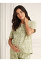 Maternity Pyjama Set Shirt & Pants Cotton - 3