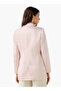 Regular Satin Jacket with Notched Lapel - 3