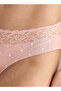 Hipster Panty with Heart Print and Lace Trim - 3