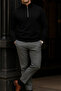 Men's Premium Winter Black Zippered Sweatshirt - 3