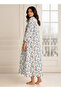 Night Dress Long Sleeves Printed Cotton - 2