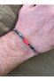 Steel Bracelet Men's Natural Stone - 5