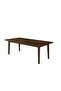 Gerry 1 + 8 Wooden Dining Set - Walnut Antique Brown/Beige, 8-Seater, Engineered & Solid Wood - 2