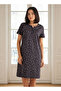 Sleepshirt Short Sleeves with Star Print Cotton