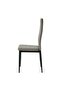 Sicilia 1+6 Tempered Glass Dining Set - 6-Seater Black/Grey Table & Chairs, 150x90x75cm - 7