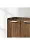 Supreme 3-Door Shoe Rack - Light Walnut, Durable Engineered Wood, Holds 24 Pairs, 2-Year Warranty - 2