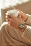 Newoc Geometric Case Minimal Silver Women's Wristwatch - 5
