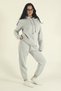 Women's Winter Cotton Tracksuit Set Hooded Sweatshirt Jogger-Regular Elastic Leg - 7