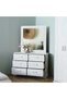 Zirco 6-Drawer Dresser with Mirror - White Oak Finish, Durable Wood, 2-Year Warranty, Elegant Design - 3