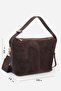 Cadive Genuine Leather Suede Women's Shoulder Bag with Adjustable Cross Strap Daily Bag - 4