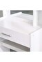 Supreme 1-Drawer Tall Dresser with Stool & Mirror - Elegant White Bedroom Storage - 2-Year Warranty - 2