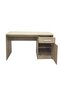 Supreme 1-Door & 1-Drawer Study Desk in French Sonoma Oak - Durable Engineered Wood, 2-Year Warranty - 3