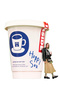1 Pack Coffee Cup Gift Set Socks - 4