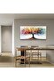 Large Wrap Framed Wall Art Abstract Tree Landscape Canvas (50x100 cm) - 3