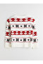 Xside Ecru Crew Neck Patterned Women's Knitwear Sweater - 6
