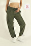 Women's Baggy Parachute Fabric Commando Pocketed Leg Clip Oversized Sweatpants - 4