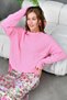 Oversized Sausage Collar Textured Knit Sweater Aw25Kz0082 - 4