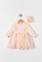 Baby Girl Mevlut Dress with Bandana and Lace, Newborn Hospital Take-Home Outfit, Bridal Evening Dress, Religious Ceremony Dress 72 - 3