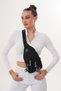 Shop Unisex Black Waterproof Shoulder Bag with USB Headphone Outlet Crossbody Chest Bag