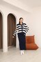 Buttoned Thick Striped Cardigan Gilet Dress Suit - 3