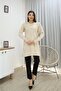Self-patterned sleeve buttoned tunic - 2
