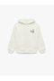 Licensed Bugs Bunny Printed Long Sleeve Hoodie Fleece-Lined Oversized Sweatshirt