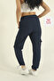 Women's Baggy Parachute Fabric Commando Pocketed Leg Clip Oversized Sweatpants - 3
