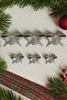 Silver Glitter Eva Bow Ribbon – Set of 6 (3×9 cm + 3×6.5 cm) Christmas Decoration - 2