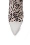 Women's Leopard Print Pointed Toe Boots Offer a Modern, Stylish Look with a 9.5 cm Slim Heel and Gold Detailing. - 7