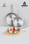 Vento Steel Induction Base 3 Piece Frying Pan Set 20-24-28 cm