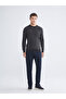Crew Neck Patterned Men's Knitwear Sweater - 2