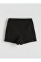 Black Zippered Chain Detailed Shorts Skirt - 8